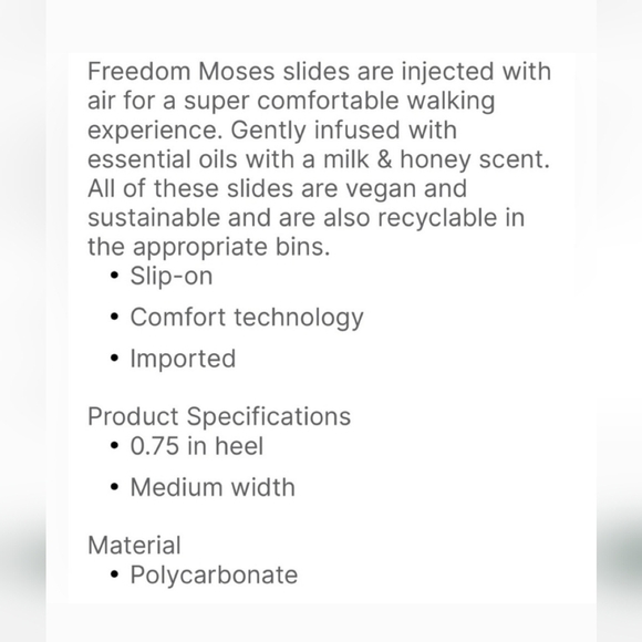 NWT Freedom Moses Moses two band slide on sandal Lilly Rose Amazonia 37/38 - Picture 8 of 9